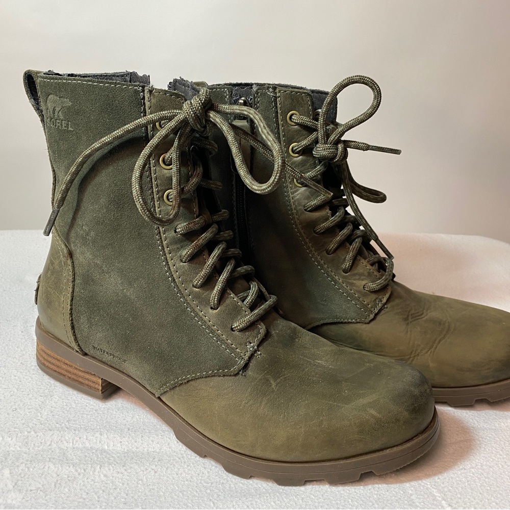 Sorel Alpine Tundra Waterproof Green Suede/Leather Boots